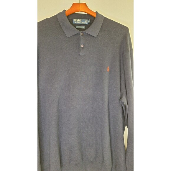 Vtg Polo Ralph Lauren Cotton Pullover Sweater Mens XXL Preppy Classic Academia - Picture 5 of 6